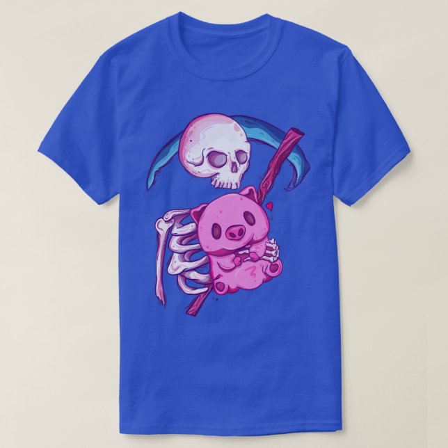 Death with his pig T-Shirt (Design Front)