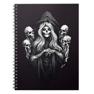 Death with skulls notebook