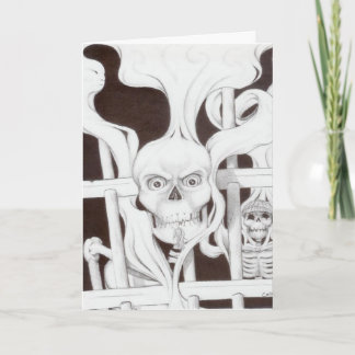 deathbars for halloween card