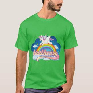 Deathcore Rainbow Unicorn funny T-Shirt