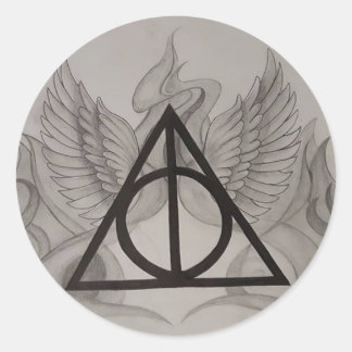 Deathly Hallows Classic Round Sticker