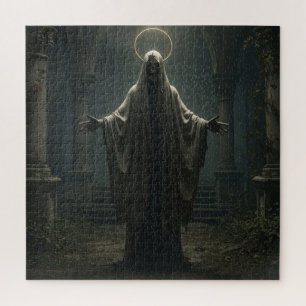 Deathly Overlord Skeleton in Ancient Atmosphere Jigsaw Puzzle