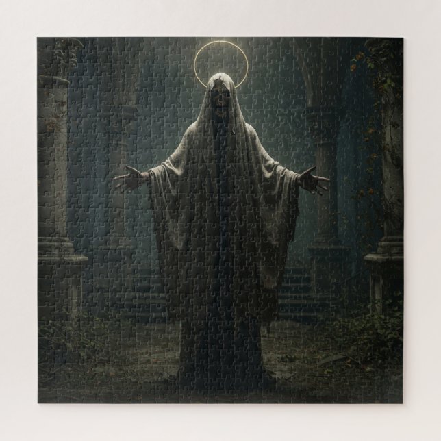 Deathly Overlord Skeleton in Ancient Atmosphere Jigsaw Puzzle (Vertical)