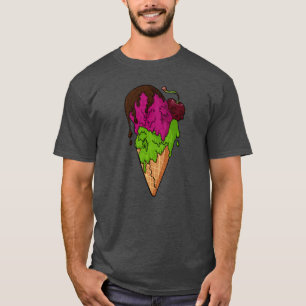 Deathly Sweet Berry Skull Ice Cream T-Shirt