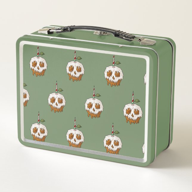 Deathly Sweet Caramel Apple Skull Metal Lunch Box (Back)