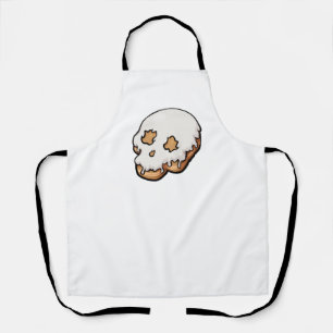 Deathly Sweet Skull Doughnut Apron