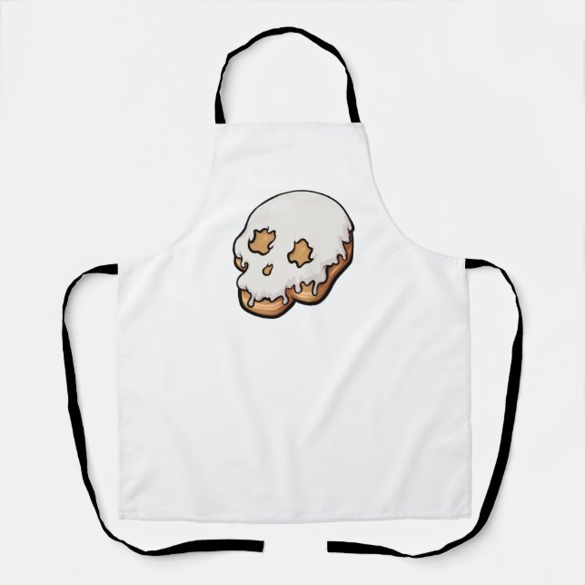 Deathly Sweet Skull Doughnut Apron (Front)