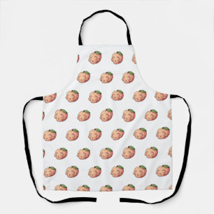 Deathly Sweet Skull Peach Apron