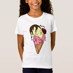 Deathly Sweet Strawberry n' Banana Skull Ice Cream T-Shirt