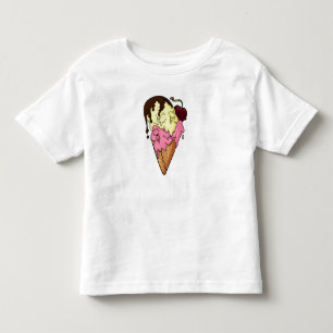 Deathly Sweet Strawberry n' Banana Skull Ice Cream Toddler T-Shirt