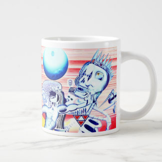 Death's Crown - Oil Painting Large Coffee Mug