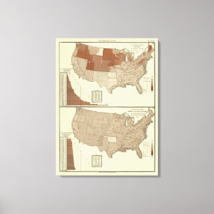 Deaths, diphtheria, digestive system canvas print