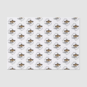 Death's Hawk Head Monogram Tissue Paper
