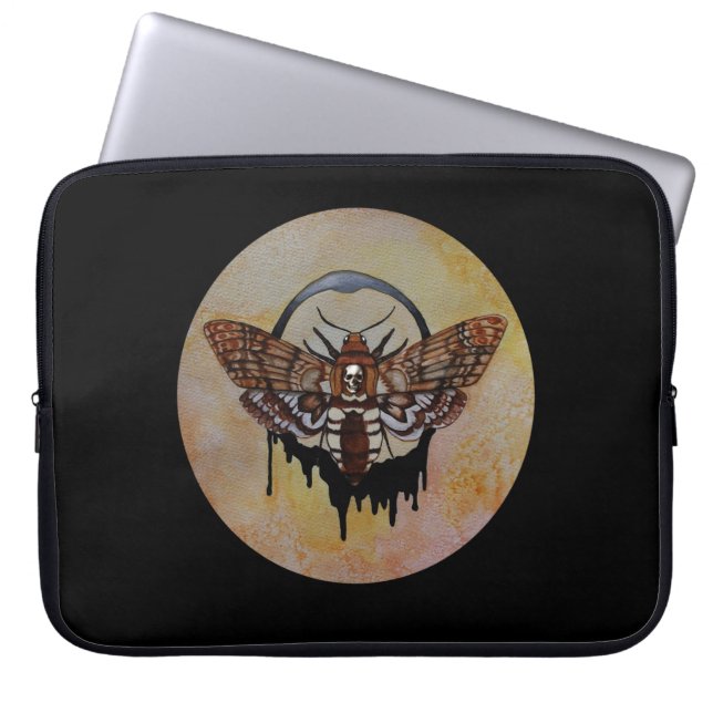 Death's Head Hawk Moth Laptop Sleeve (Front)