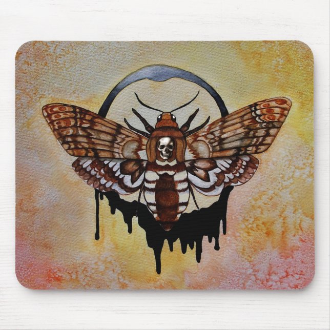 Death's Head Hawk Moth Mouse Mat (Front)