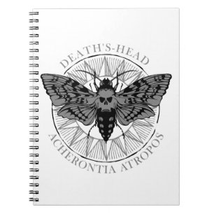 deaths head hawk moth notebook