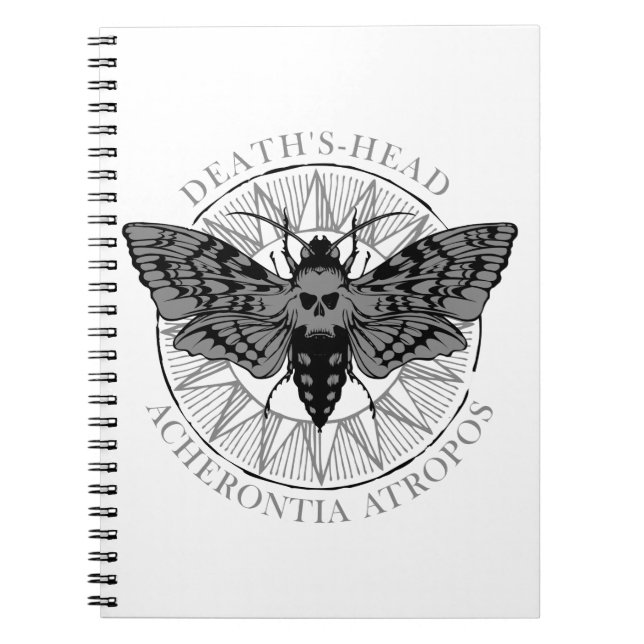 deaths head hawk moth notebook (Front)