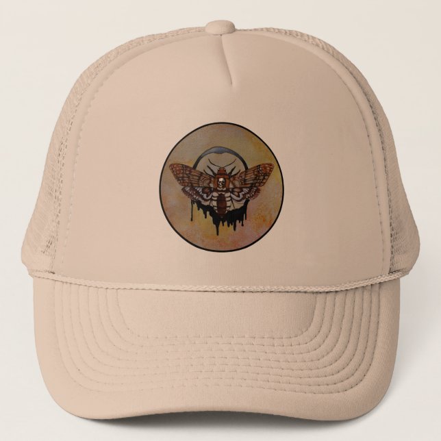 Death's Head Hawk Moth Trucker Hat (Front)