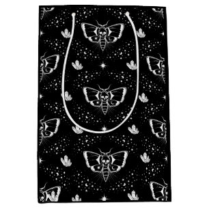 Death's-head hawkmoth goth witchy medium gift bag
