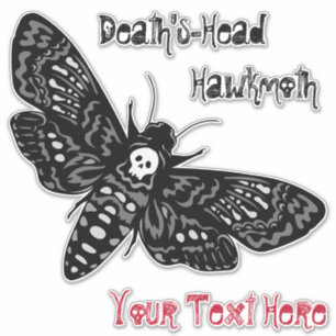 Death's Head Hawkmoth Sinister Skull Retro