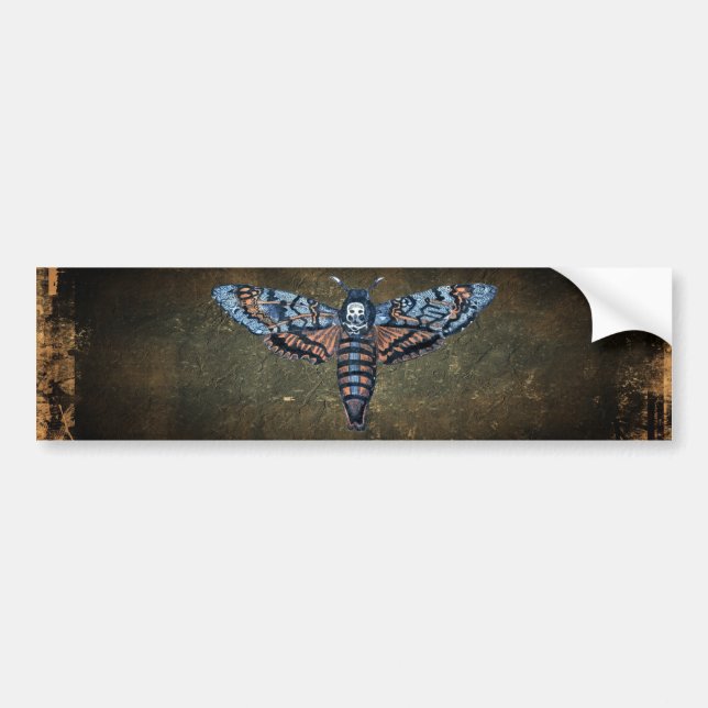 Death's Head Moth, aka Sphinx atropo moth Bumper Sticker (Front)