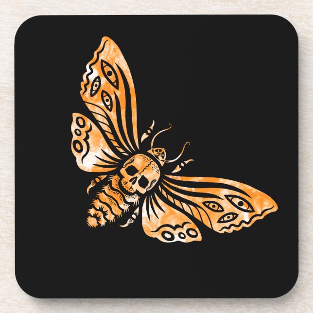 Death's Head Moth  Coaster (Front)