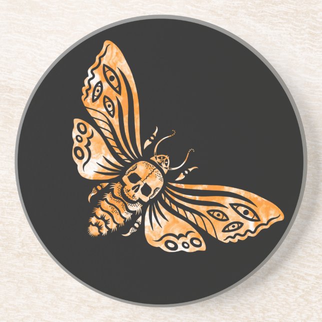 Death's Head Moth  Coaster (Front)