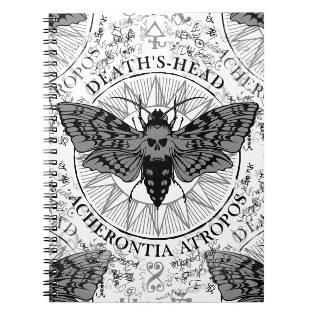 deaths head moth notebook (Front)
