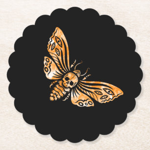 Death's Head Moth Paper Coaster