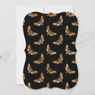 Death's Head Moth Pattern Invitation