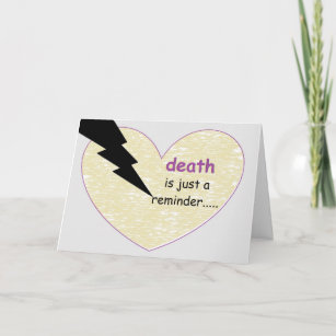 death's reminder...by peacewillow card