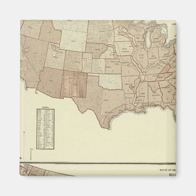 Deaths, whooping cough, measles magnet (Front)