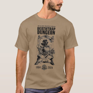 Deathtrap Dungeon Skeleton Warrior T-shirt (Dark)