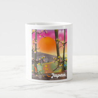 Deauville Beach france seaside poster. Large Coffee Mug