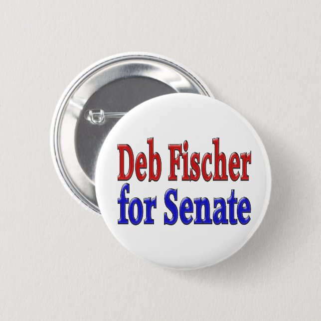 Deb Fischer for Senate  6 Cm Round Badge (Front & Back)