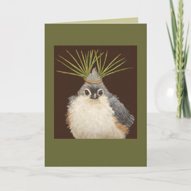 Deb the tufted titmouse card (Front)
