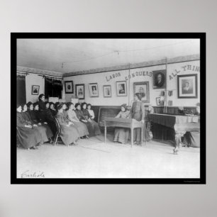 Debate Class at the Carlisle Indian School 1901 Poster
