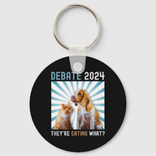 Debate Election 2024 Pets Dog Cat They're Eating W Key Ring
