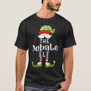 Debate Elf Group Christmas Pajama Party T-Shirt