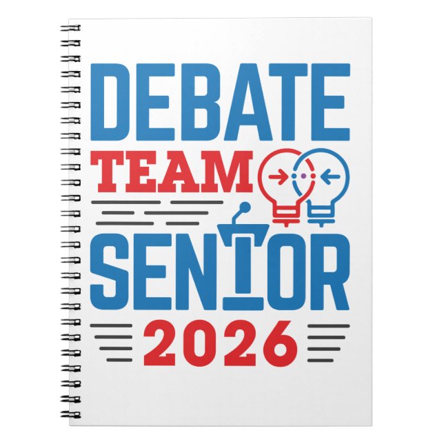 Debate Team Senior 2026 Notebook (Front)