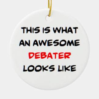 debater, awesome ceramic tree decoration