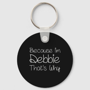 Debbie Funny Personalised Birthday Women Name Gift Key Ring