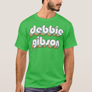 Debbie Gibson Retro Rainbow Typography Faded Style T-Shirt