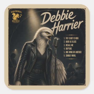 Debbie Harrier: a Parody Square Sticker