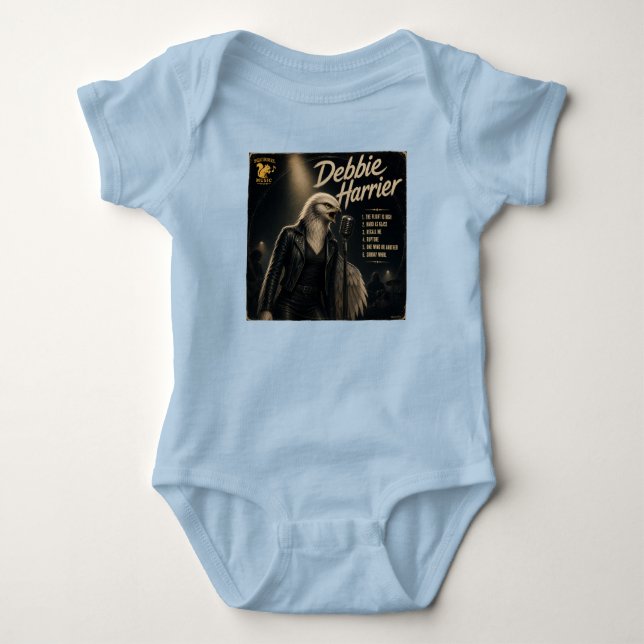 Debbie Harrier Album: a Parody Baby Bodysuit (Front)