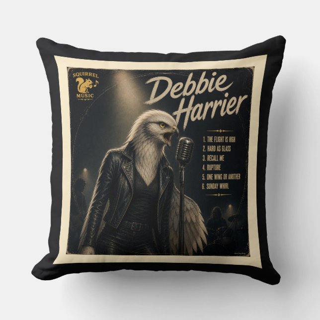 Debbie Harrier Album: a Parody Cushion (Front)