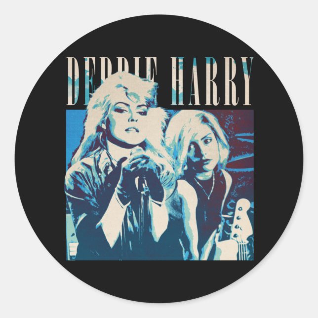 Debbie Harry, Debbie Harry Classic Round Sticker (Front)