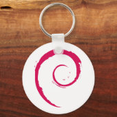 Debian Logo Keychain (Front)