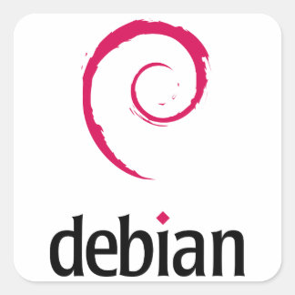 Debian Square Sticker