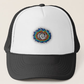 Debian swirl trucker hat